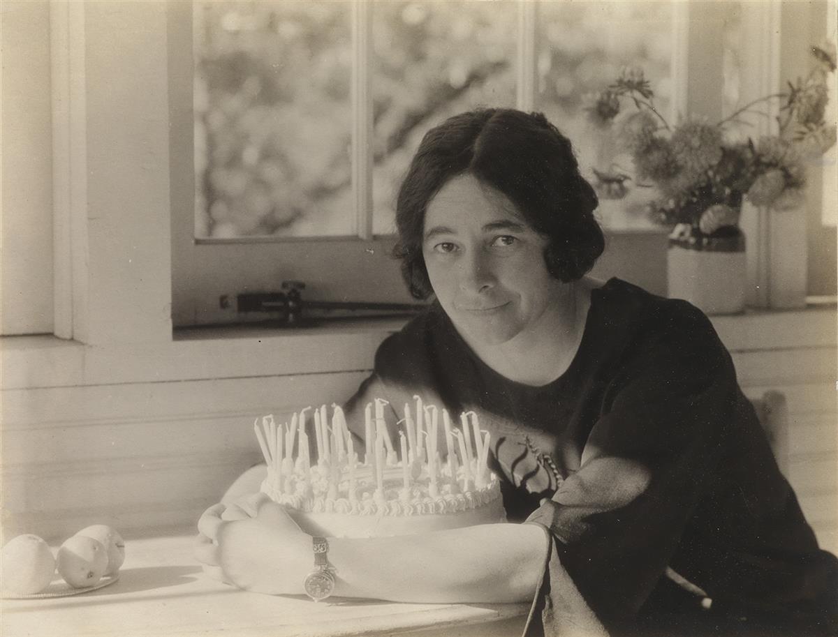 ALFRED STIEGLITZ (1864-1946) Ida OKeeffe and her brithday cake, Lake George.